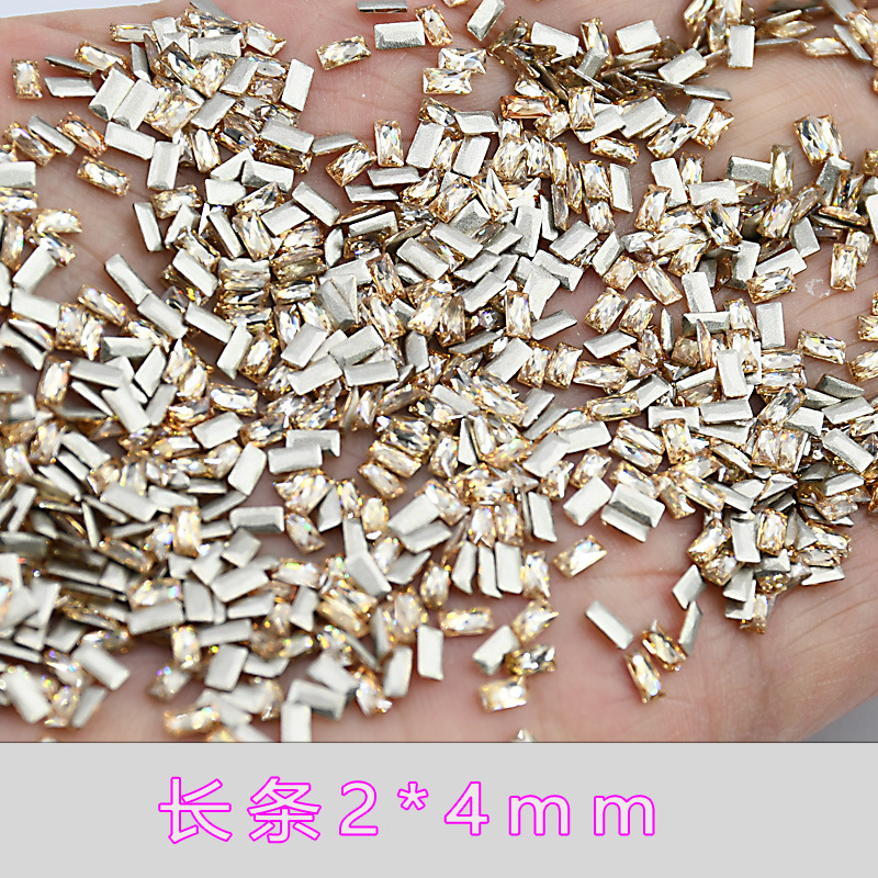 5A 샴페인 지르콘 직사각형 2*4mm--18*