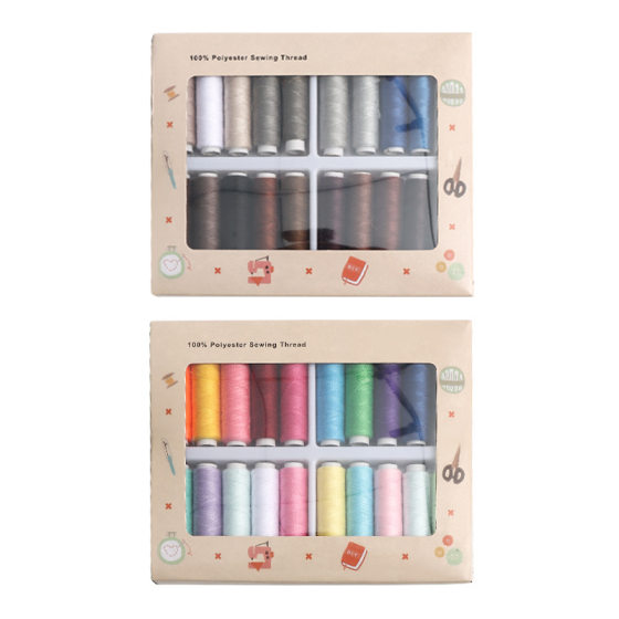 Factory Colorful 402 Hand Suture 20 Color Household Handmade DIY Sewing Thread Small Roll Thread suit Sewing Clothes Mending Thread