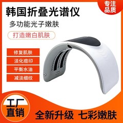 Ledの光子の柔らかい肌の器の美容の専用の折り畳みの分光器の赤い青い光の七色の大きい列の明かりは瘡の器具を修復します。