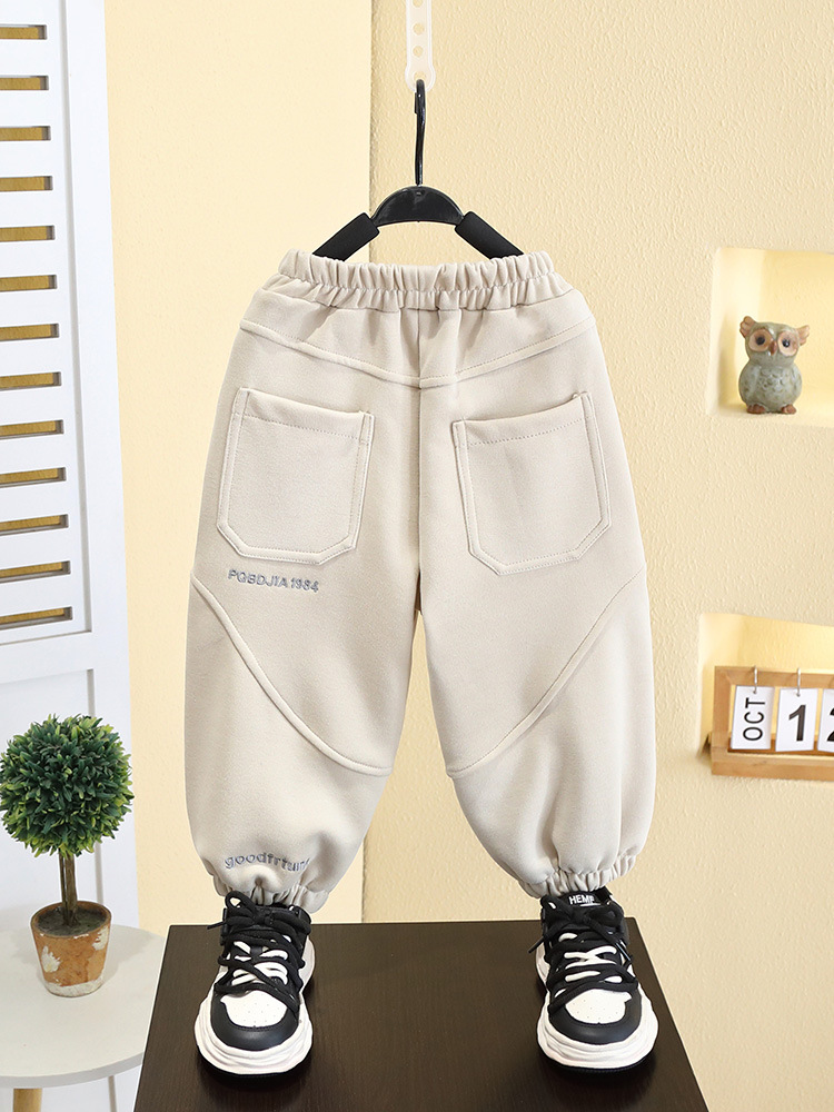 7757 ropa para niños pantalones casuales para niños modelos de primavera y otoño 2025 nuevos pantalones coreanos pantalones sueltos para niños de primavera image 2