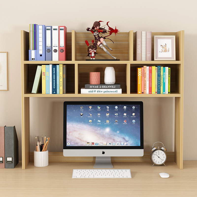 ✅ Simple Bookshelf Storage Rack Student Dormitory Desktop Small Bookcase Simple Creative Desktop Computer Storage Rack Office