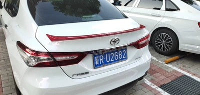 Motorcycle tail rear spoiler, Toyota 19/20 eighth - toyota-camry-2018-2023-original-factory-style-rear-spoiler-brilliant-red-high-gloss-metallic-paint-finish