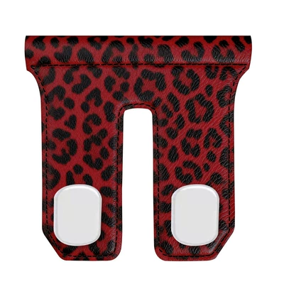 Car hanging: Modification Front Passenger Box - abs-double-hook-leopard-print-red-suede-passenger-hook-manufacturer-dropshippinglabelinglaser-printing-available