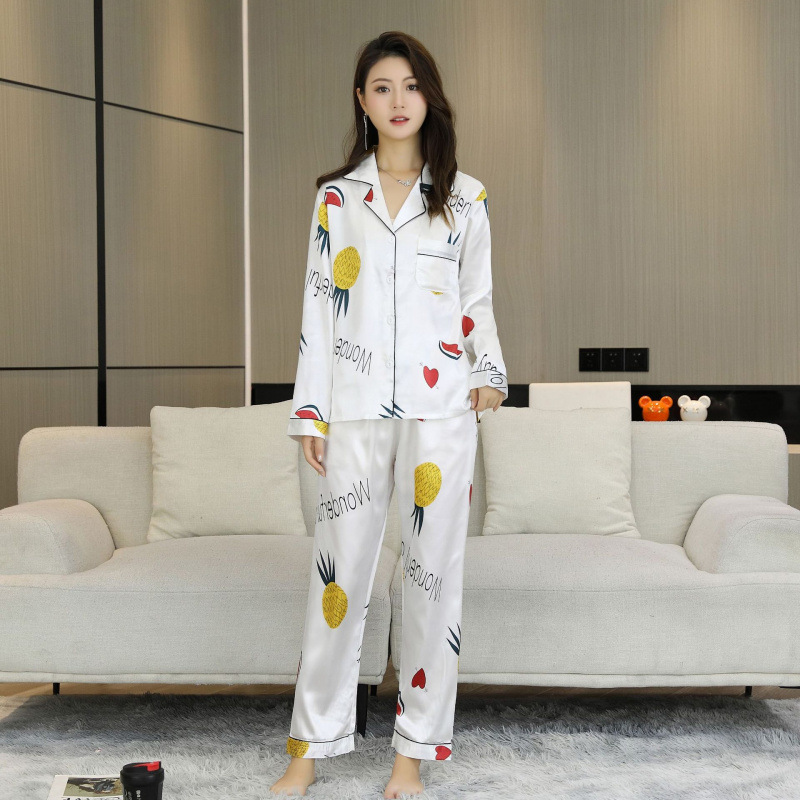 화이트 파인애플(긴소매, 바지)