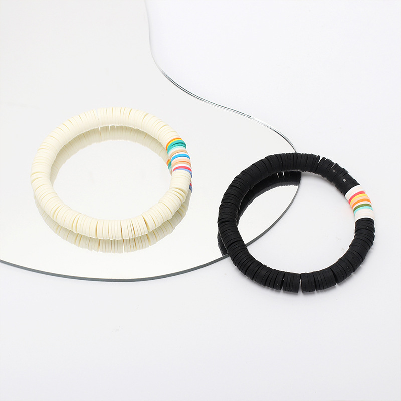 Nihaojewelry Simple Color Elastic Soft Ceramic Bracelet Wholesale Jewelry display picture 4