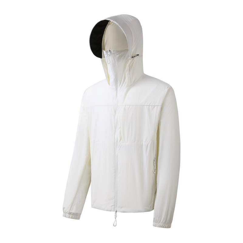 2026 Summer New Casual Ice Silk Sunscreen Jacket, Elastic, Breathable, UV-Protective, Outdoor Cross-Border Sunscreen Clothing