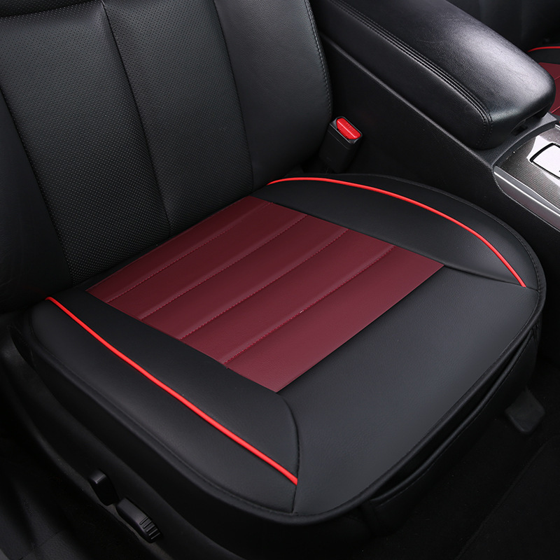 Cover Single Seat | Universal Seat cushion, seat cover - black-and-red-front-seat-single