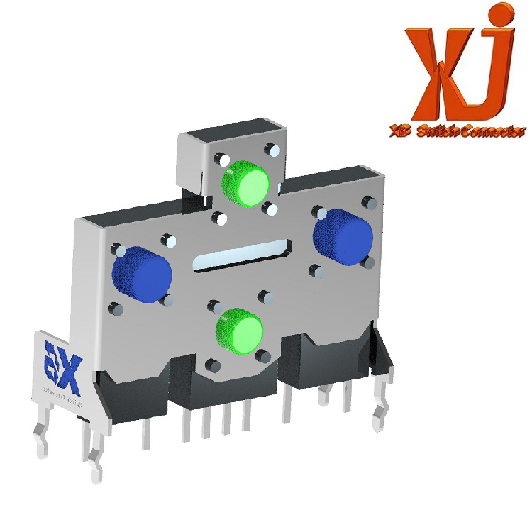 带支架侧按轻触开关 多联按钮开关  组合按键开关