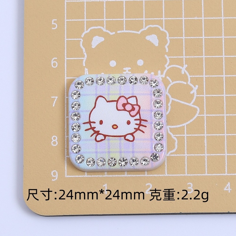 クリエイティブピンクダイヤモンドニャーかわいい漫画手作り diy クリーム接着剤樹脂アクセサリー小さなアクセサリージュエリー材料卸売|undefined