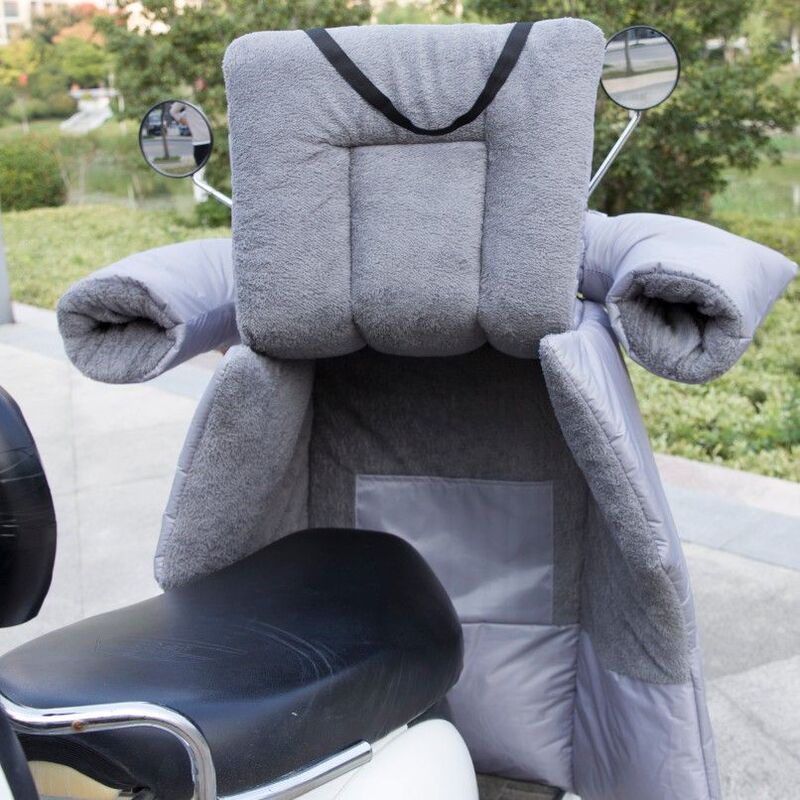 Electric Vehicle Winter Windproof Cover Split Autumn Fleece Warm Knee Pads Enlarged Thickened Electric Bike Integrated Windproof Cover