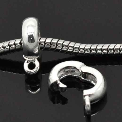 Производители напрямую поставляют персонализированные винтажные ювелирные аксессуары застежка ручка ожерелье серебряная застежка европейский стиль медная ручка