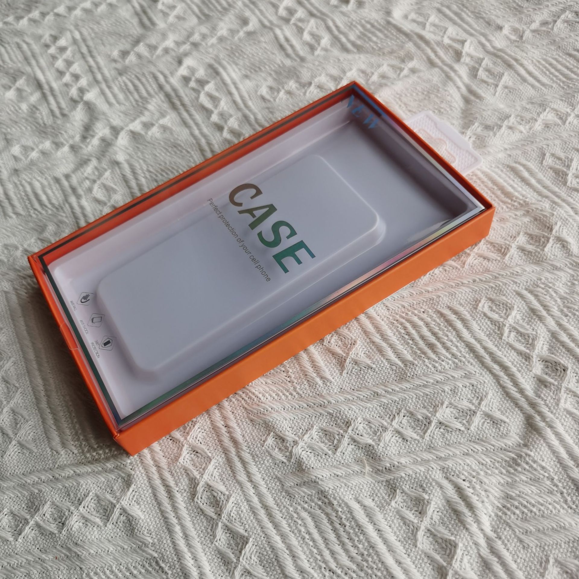 주황색 하단 상자