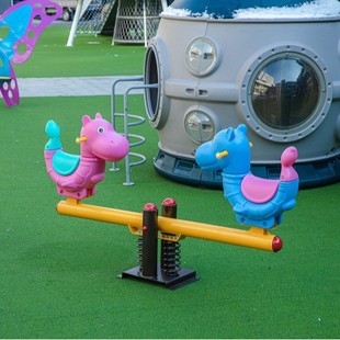 Double Seesaw Kindergarten Outdoor Park Community Children's Seesaw Rocking Amusement Facilities Customized Outdoor