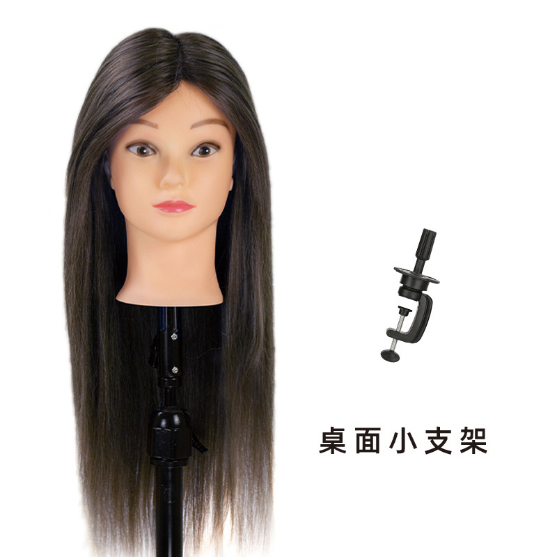 真发混丝无妆头模美发教学练习编盘发修剪吹造型公仔头化妆模特头|undefined
