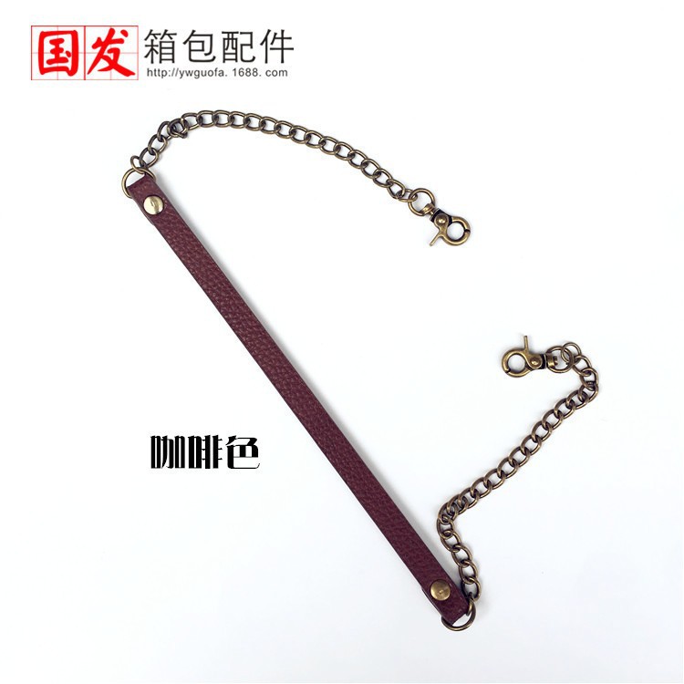 60cm bolsa de alta calidad PU cadena de bolsa de oro correa de hombro cadena accesorios DIY 0668