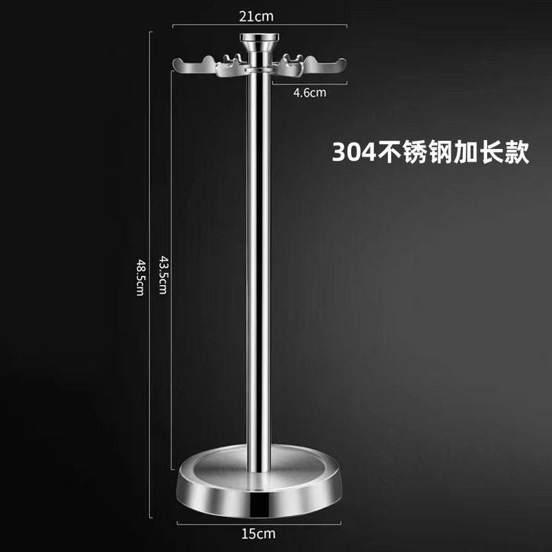ステンレス製キッチン用品回転式収納ラック、家庭用鍋やスプーンなどを掛けられる多機能収納ラック、回転可能|undefined
