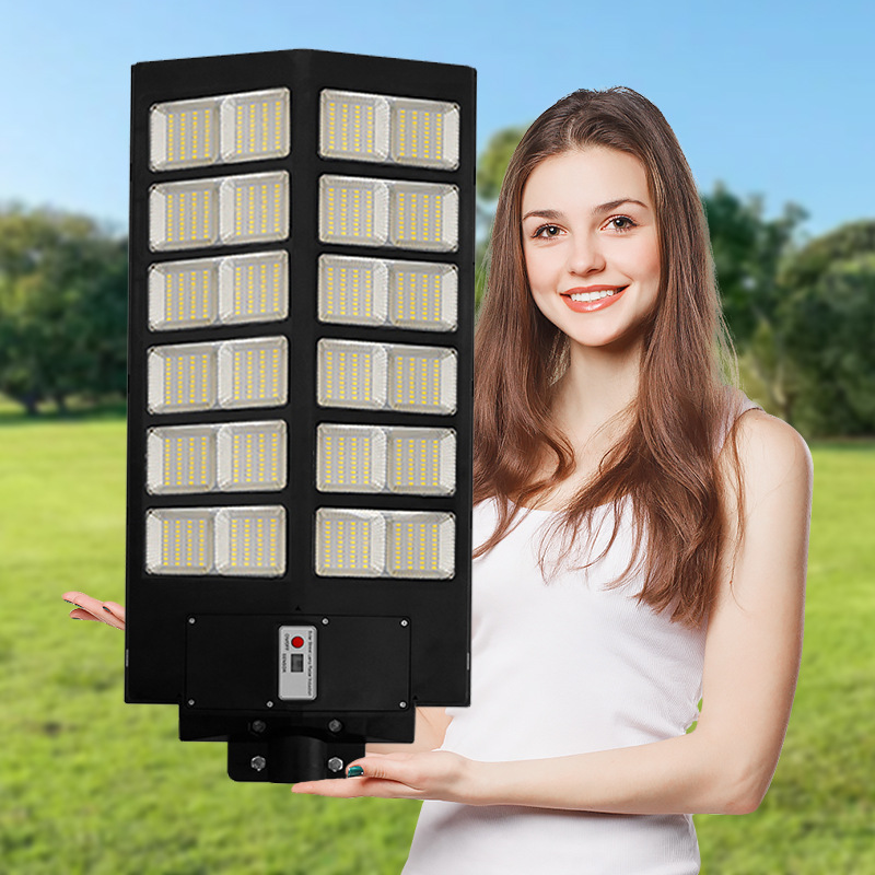 Luz solar transfronteriza Mercedes-Benz al aire libre de alta potencia integrada solar patio iluminación impermeable farola