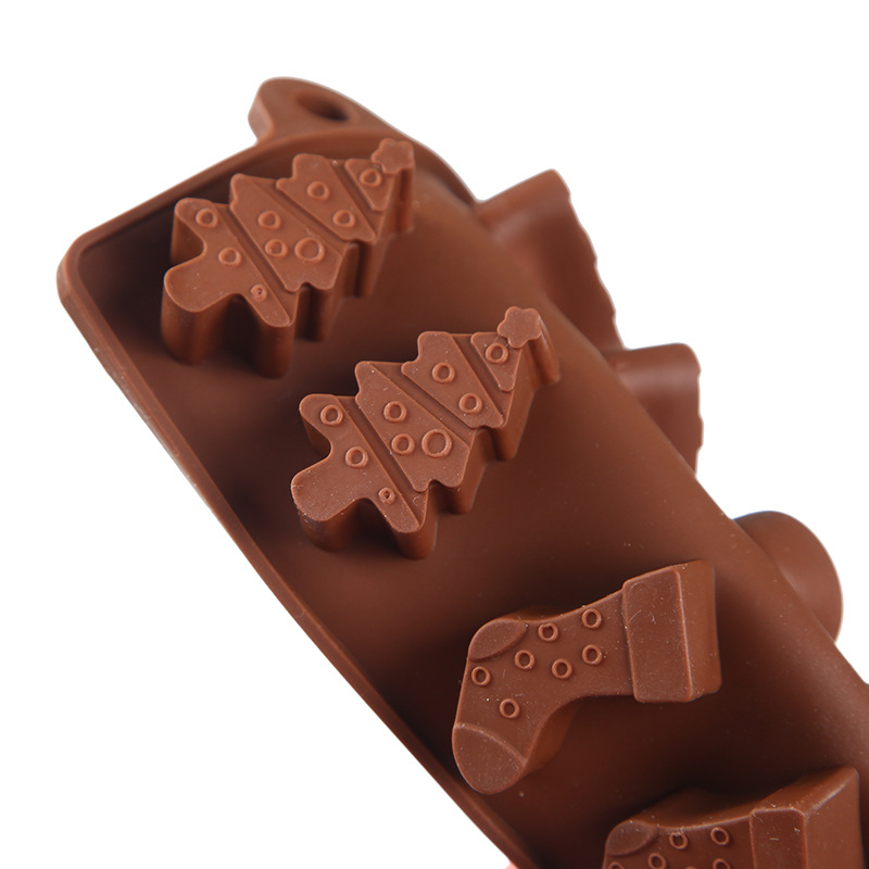 Silicone 12 chocolate de Navidad 457 pastel de cumpleaños decoración dulces galletas cocina hornear molde