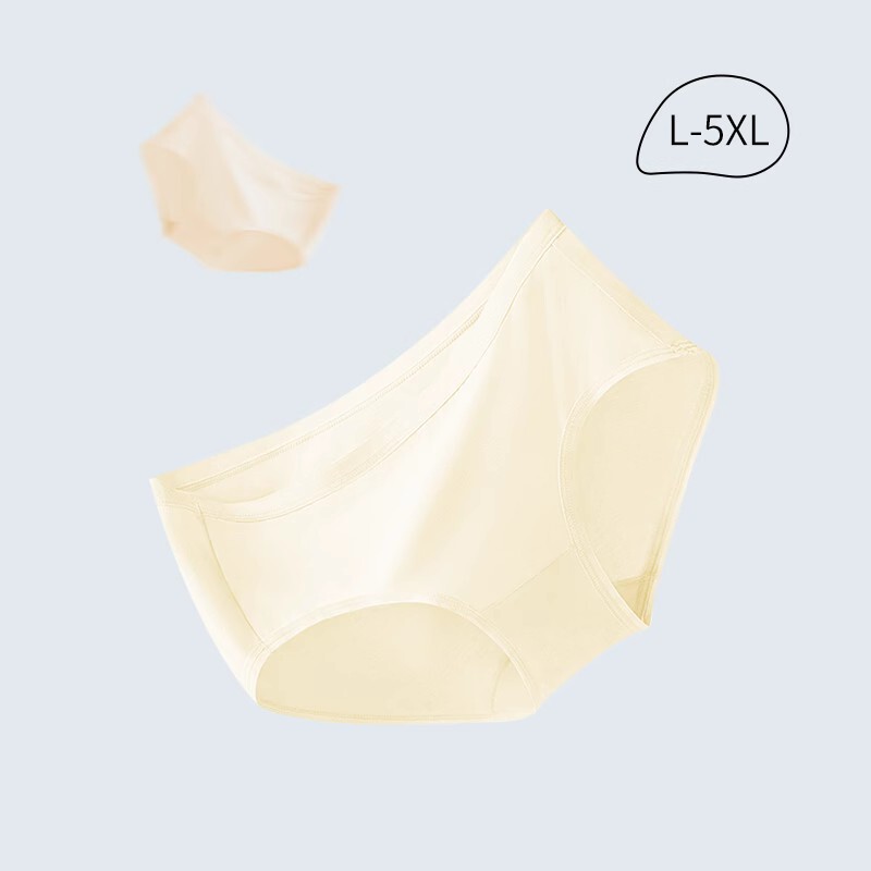 Wholesale modal underwear fat mm200 kg mid waist plus size seamless belly contracting waist slimming ice silk breathable briefs for women