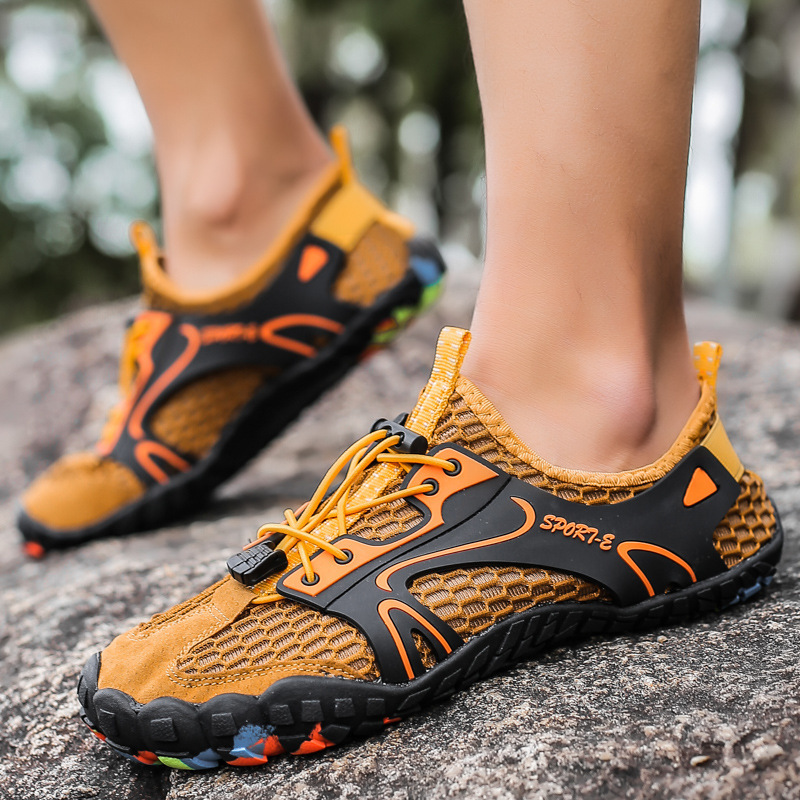 アウトドアフィットネス登山ラフティング靴トレッキングシューズ男女渉水靴両生類釣り靴五本指大きいサイズ靴|undefined