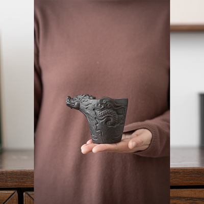 紫砂创意祥龙公道杯加厚耐热分茶器功夫茶杯茶海匀杯家用茶具配件