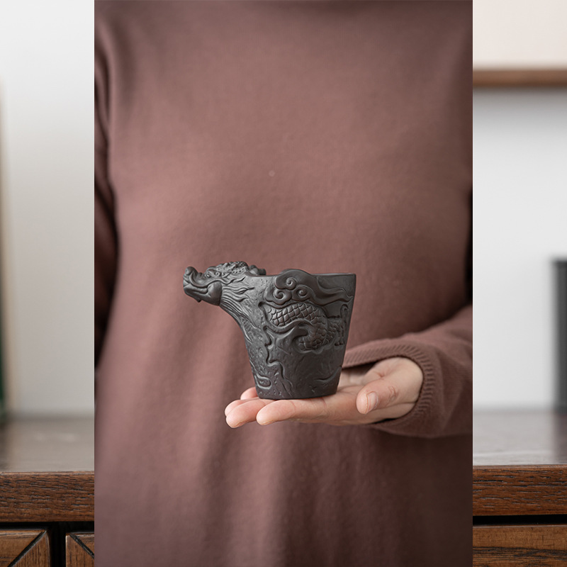 紫砂创意祥龙公道杯加厚耐热分茶器功夫茶杯茶海匀杯家用茶具配件