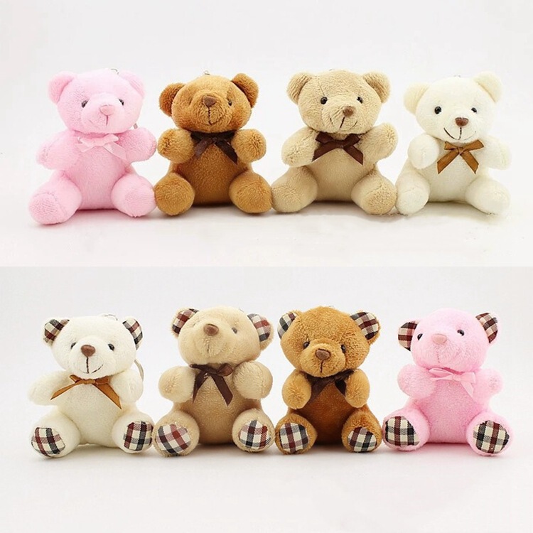 Teddy bear plush toy with bow tie bear doll pendant wedding gift spot wholesale cross-border