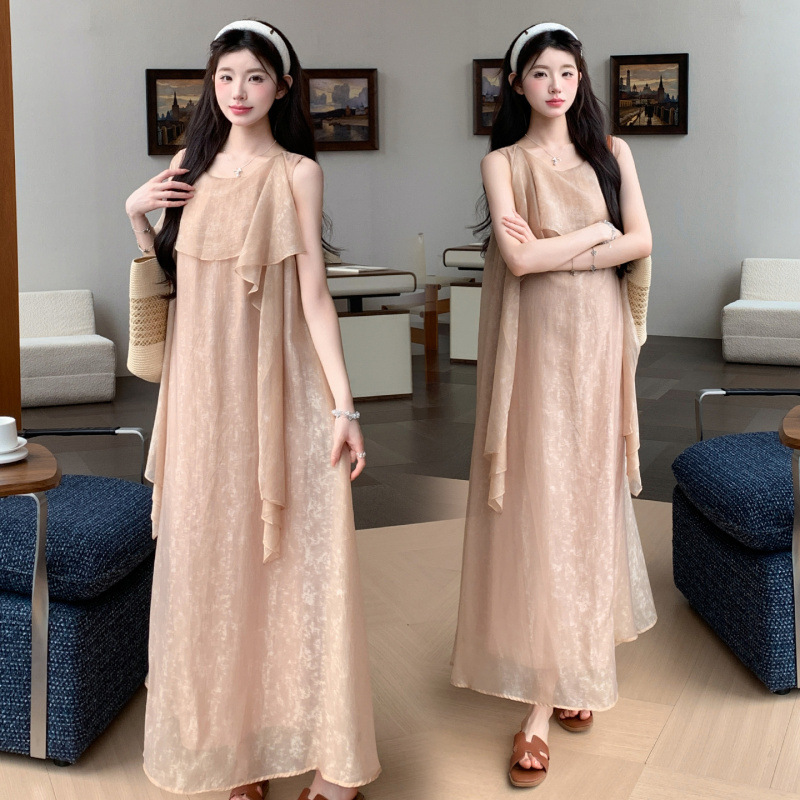 2026 New Summer Maternity Dress, Elegant Long Style, Reversible Front and Back Wear, Long Maternity Dress 2026 New Summer Maternity Dress, Elegant Long Style, Reversible Front and Back Wear, Long Maternity Dress
