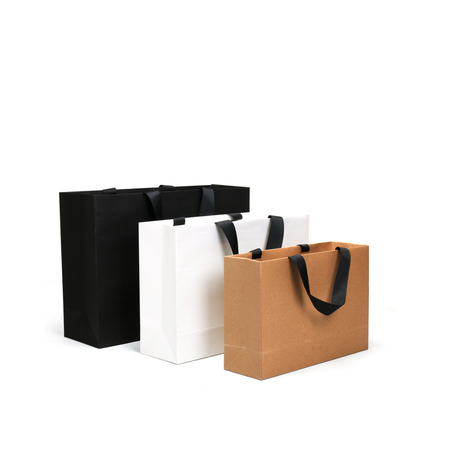 手提牛皮纸袋 精美包装可印logo饰品礼品手提袋按要求制作印刷