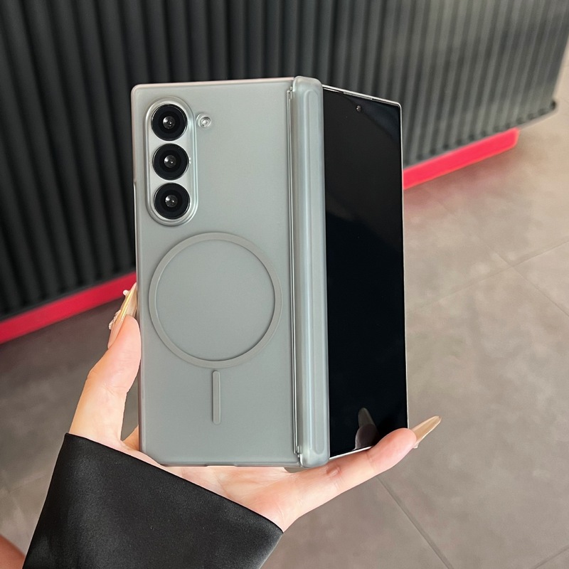 适用三星GalaxyZFold7折叠手机壳磨砂肤感ZFlip7中轴磁吸W25保护|undefined