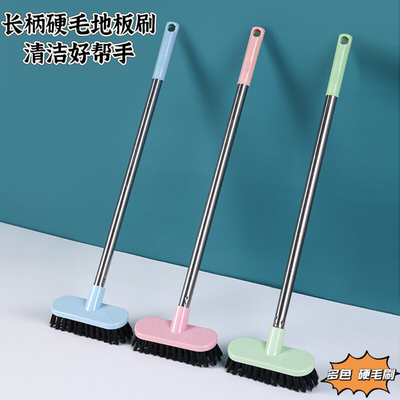 Cleaning Brush for Gaps and Floors, Household Bathroom and Kitchen Floor Brush, Hard-Bristled Tile Cleaning Brush with Long Handle for Bathroom and Toilet