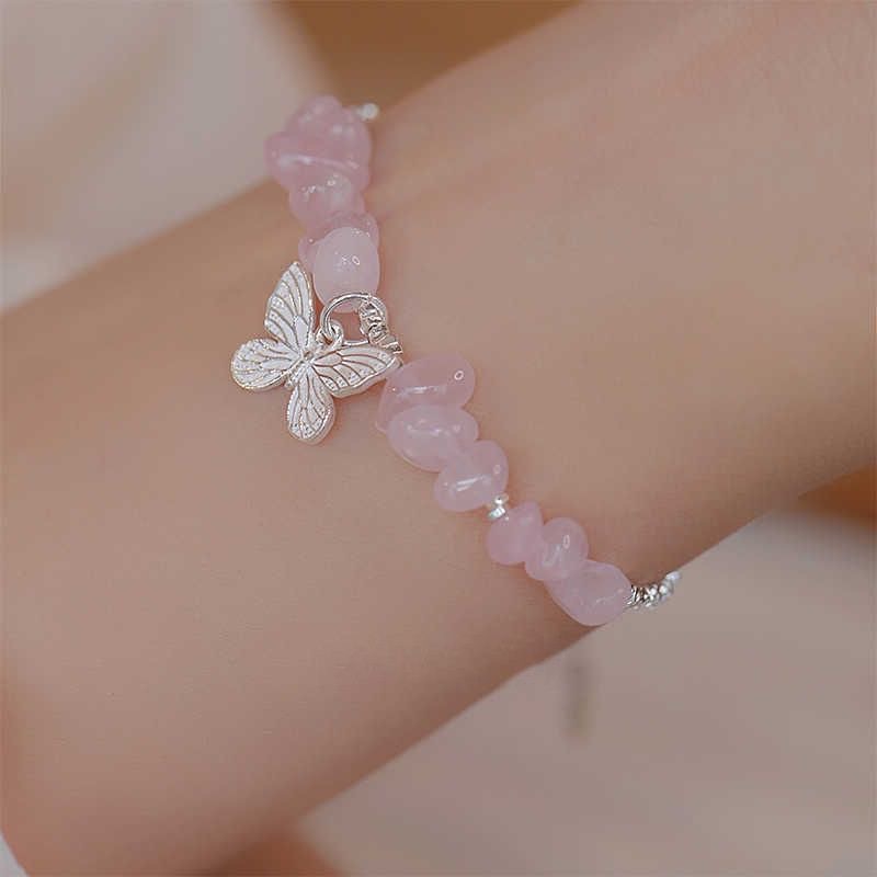 Armband mit Erdbeer-Kristallen für Damen – ein echter Hingucker! Glücksbringer-Armband mit Pfirsichblüten-Motiv, das zum Erfolg und zur Karriere beiträgt – das perfekte Geschenk für_voghion.com