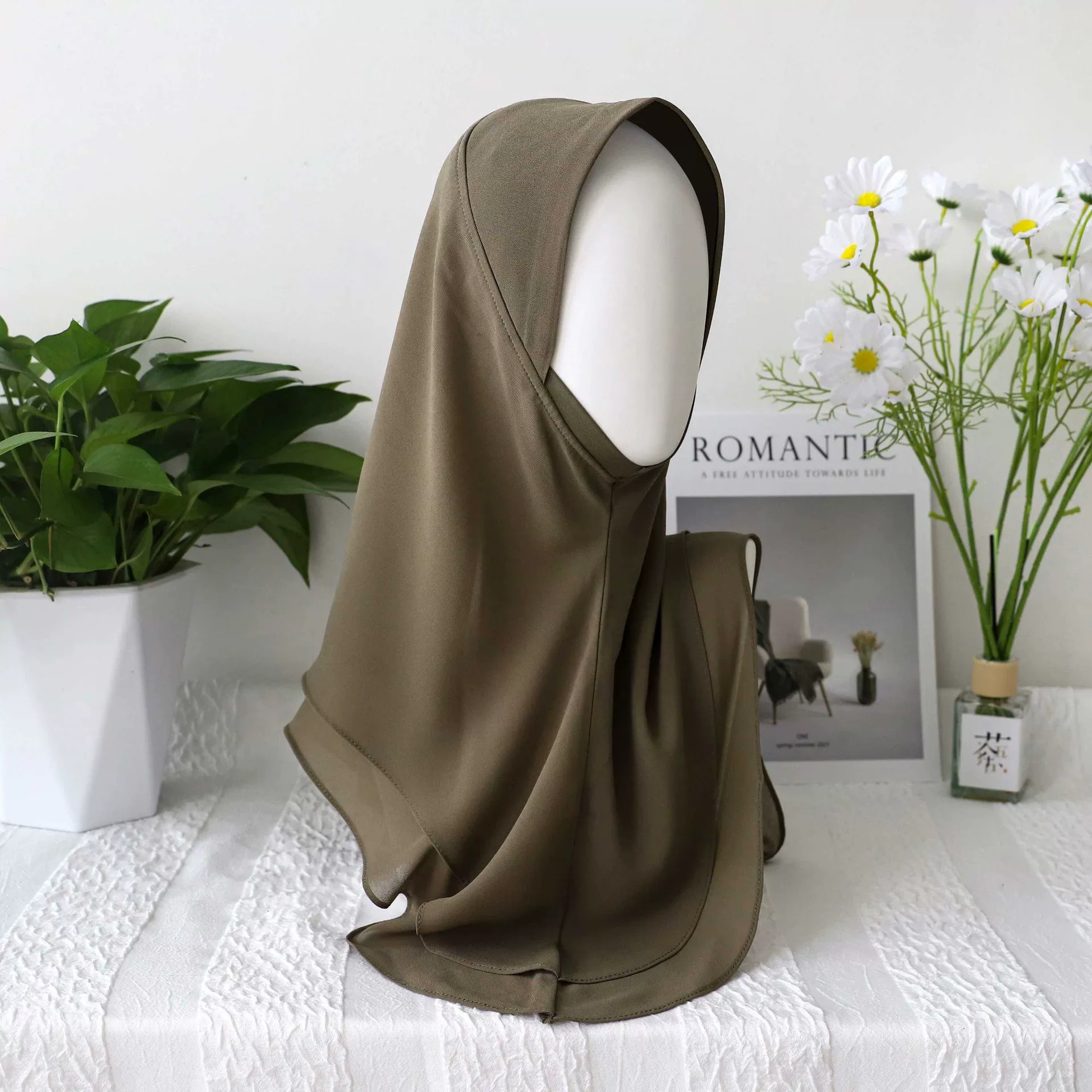 Scarf chiffon breathable comfortable, one size, multi-color hijab style