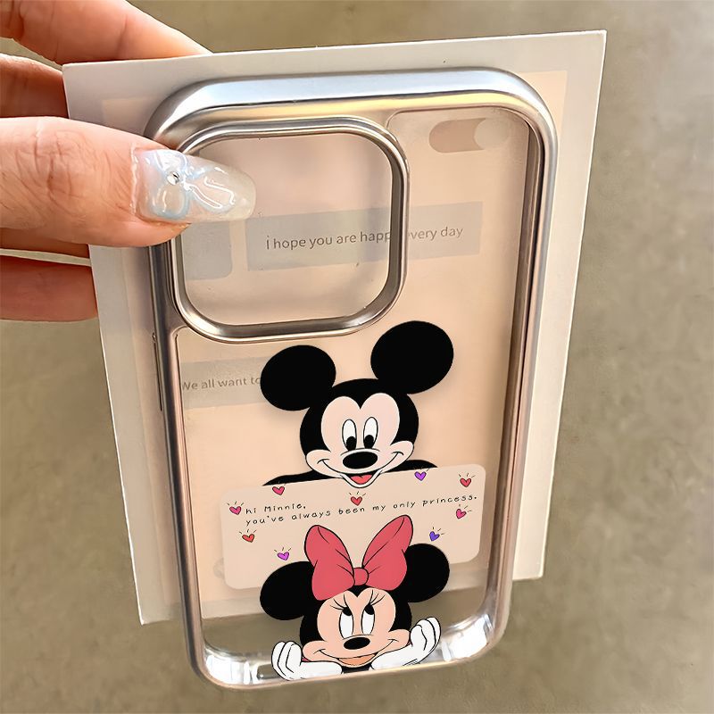 Naughty Mickey Mouse Suitable for Apple 17 Mobile Phone Case Iphone16Promax/15/14 Soft 13Promax Brand New