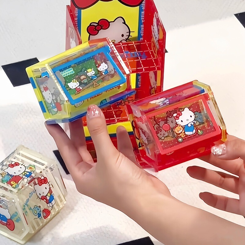 小紅書と同じかわいいハローキティ収納ボックスアクリル kt 猫キャンディボックスフリップトップデスクトップ収納ラック|undefined
