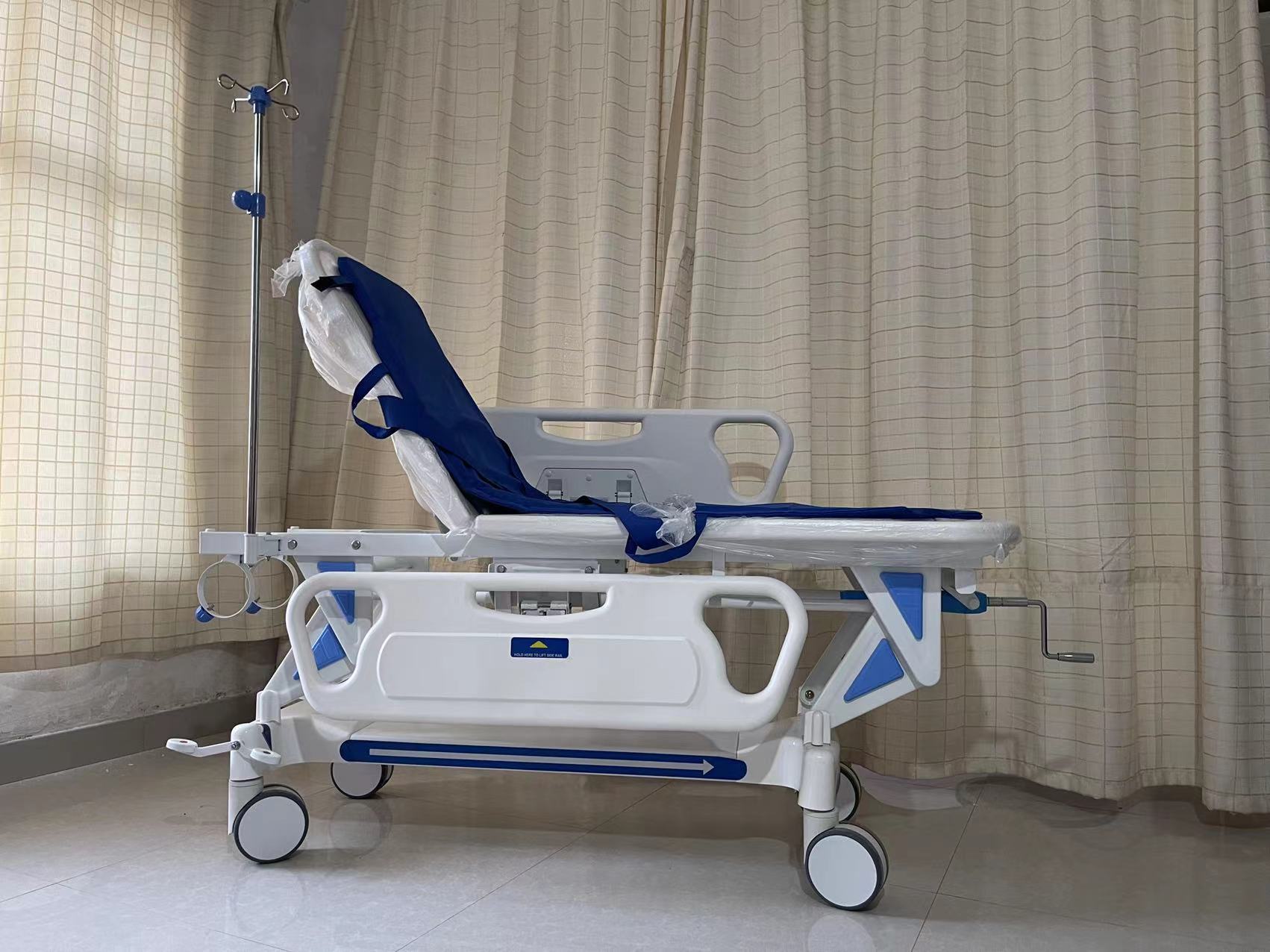 ABS转运车医院用 胃镜检查床 病人抢救车床 ABS升降平车 转运推车