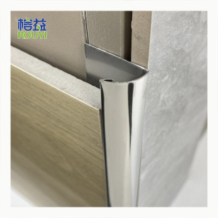 Foreign Trade Wholesale Curved Anti-Rust Stainless Steel Tile Corner Line Tile Trim Metal Edge Strip Closing Strip