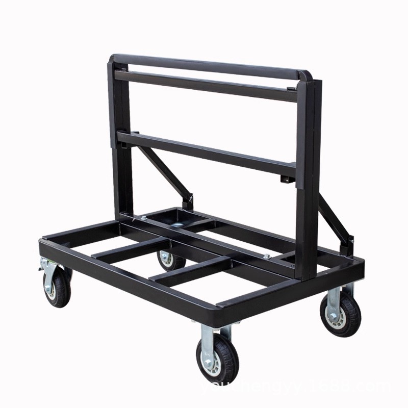 Nuevo carro de ventanas de vidrio portátil plegable de peso pesado de rueda universal de piedra de manejo de artefactos de vidrio de mano carro plano