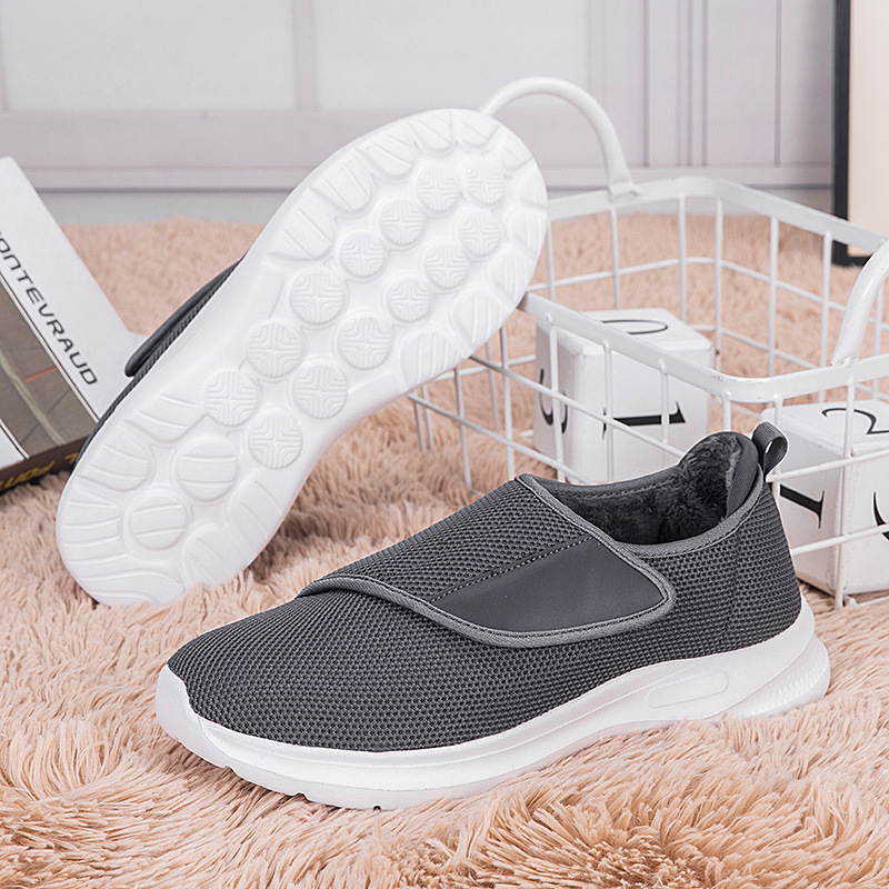 Zapatos de madre relajados en otoño e invierno, zapatos de ocio para mujeres, mediana edad y ancianos, zapatos ligeros y cálidos para ancianos, zapatos para parejas transfronterizas