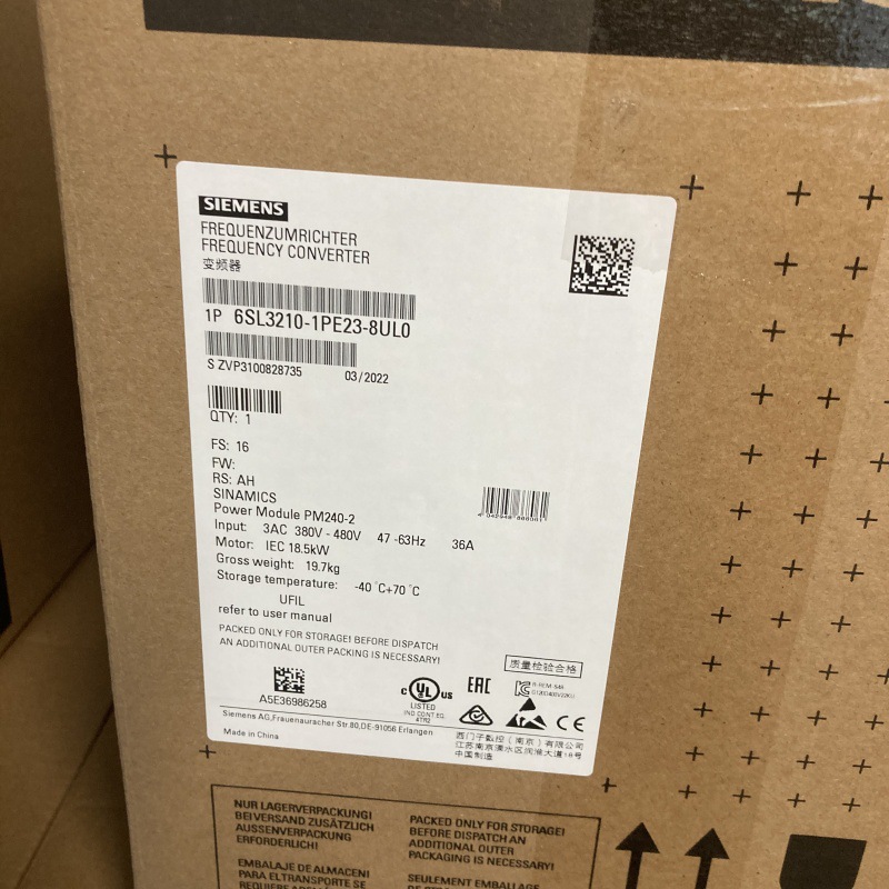 西门子PLC模块变频器6SE7141-1KL62-3BA0技术参数