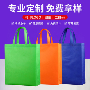 Non-Woven Bag Custom Printed Logo Thickeneded Dust Bag Training Class Exhibition Promotion Non-Woven Handbag Laminated