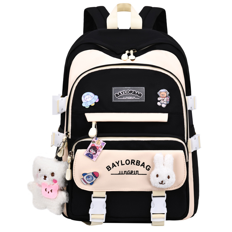 Mochila de hombro de gran capacidad 2026 nuevo estilo universitario bolsas escolares casuales de moda para estudiantes de escuela secundaria