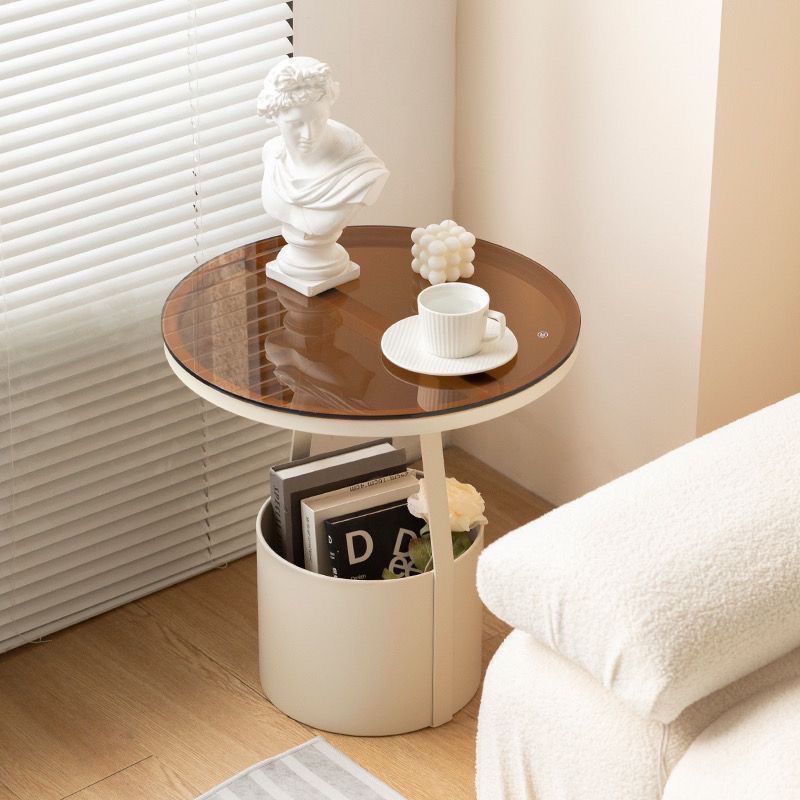 Creative Living Room Sofa, Simple Modern Corner Table, Bedroom Bedside Round Table, Corner Shelf, Bedside Table, Light Luxury Coffee Table