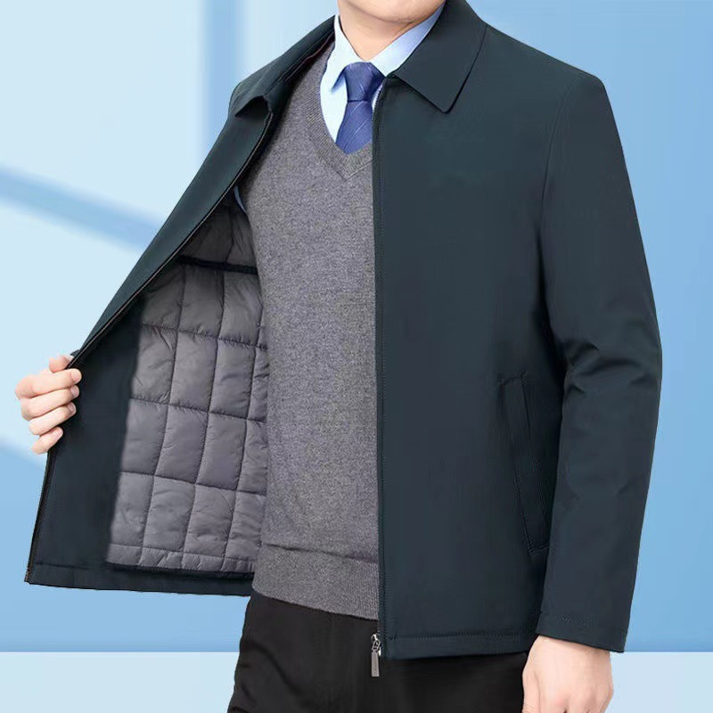 Peacock green zipper and cotton style