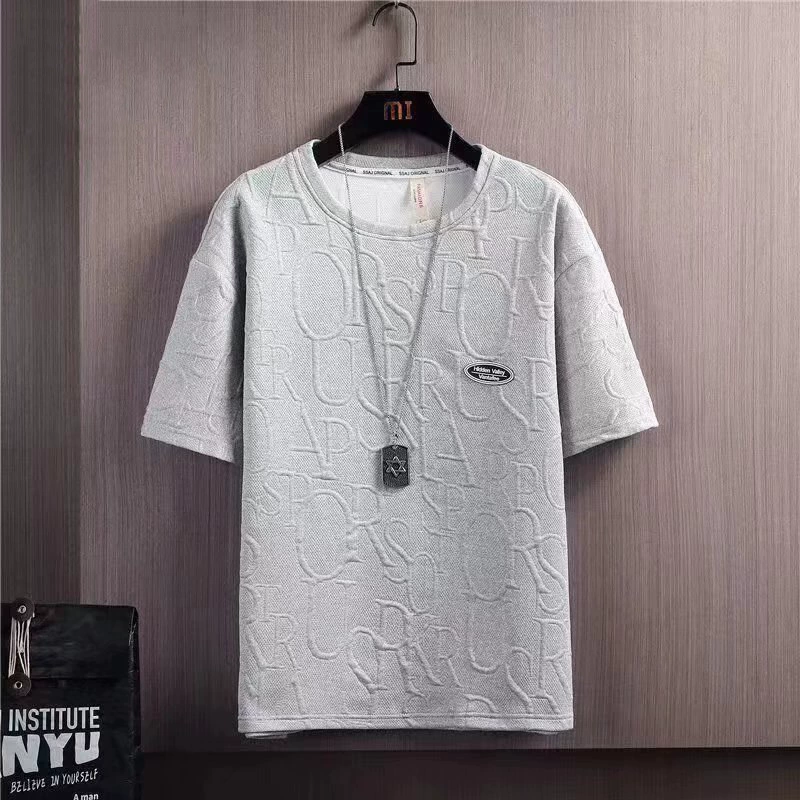 Shorts and Oversize Short-Sleeve T-Shirt Set, Men's Summer Leisure, Lightweight, 2-Piece