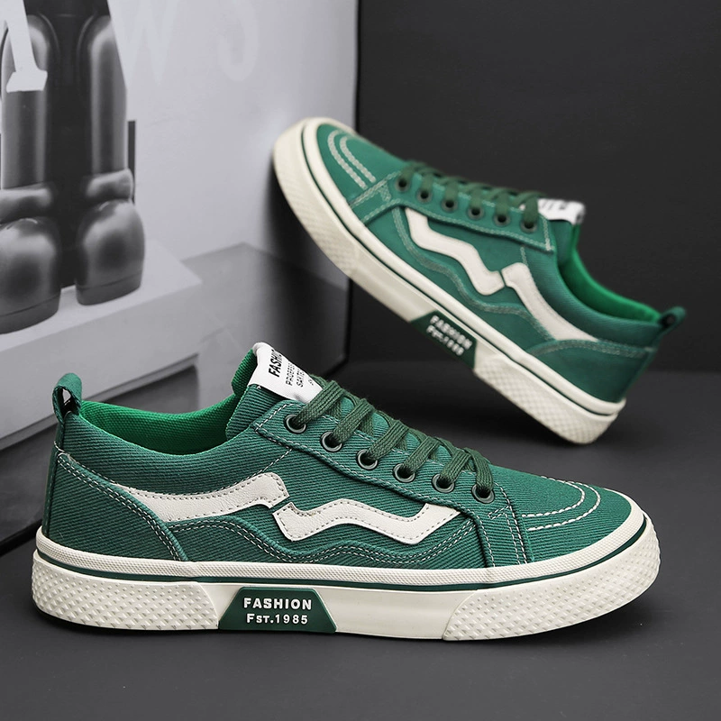 Весенние дышащие холщовые туфли новые высокие повседневные туфли мужские дикие шнуровки на мягкой подошве мужские туфли на плоской подошве