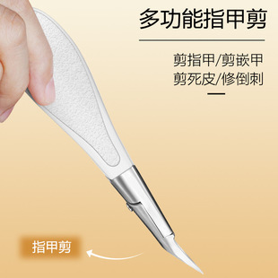 The New Popular Oblique Blade Nail Clipper Fits the Nail Part to Trim Dead Skin and Barbs, Cuts Ingrown Nails, and Has Precise Manicure and Complete Functions