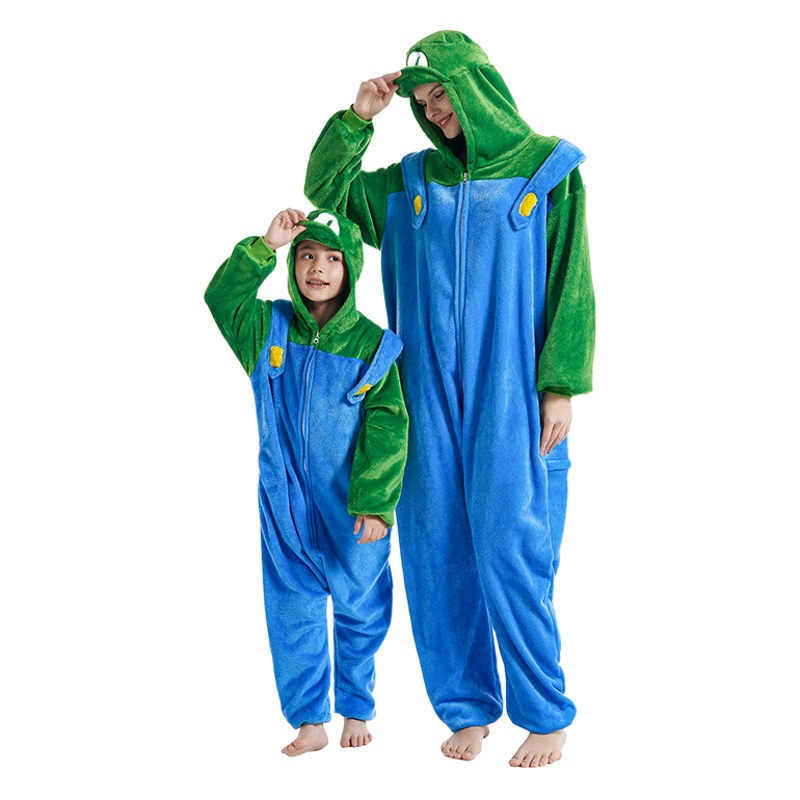 Amazon Supply фланелевые цельные пижамы King Kong Mary с рисунком животных на молнии Sonic, домашняя одежда для детей