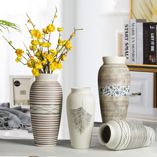Scandinavian Jingdezhen Ceramic Vase Small Modern Simple Home Decoration Flower Arrangement Dried Flowers Fresh Flowers Hydroponic Desktop Ornaments