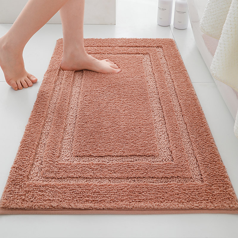 Alfombrilla antideslizante en la puerta del baño flocado Alfombra absorbente gruesa Alfombra de entrada del inodoro Alfombrilla de la puerta Alfombra de la cama del dormitorio image 22